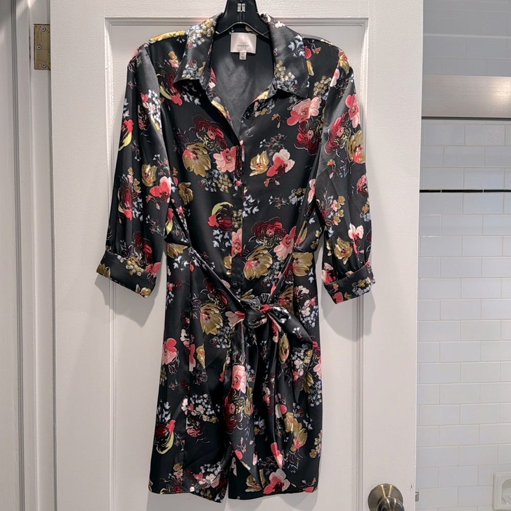 Cinq a sept floral wrap dress.   Worn once.